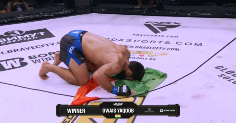Owais Yaqoob Scores Brutal First-Round Finish Over Ilia Topuria’s Sparring Partner At BRAVE CF 107 Owais Yaqoob