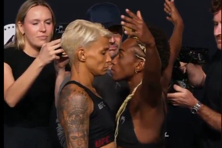 UFC Vegas 120 weigh-ins survive scale mishap at last minute, Mateusz Gamrot vs. Quillan Salkilld official Amanda Lemos and Alexia Thainara stared down on Friday before their UFC Vegas 120 clash