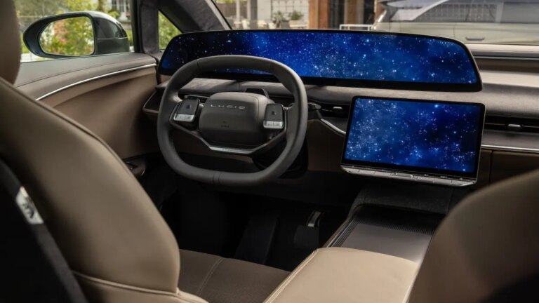 Lucid Motors has a potential robotaxi partner for Europe Lucid Gravity interior; steering wheel and dash