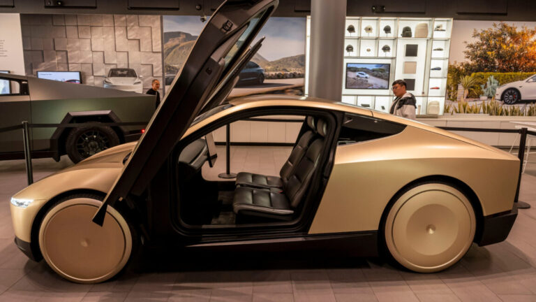 Tesla’s Cybercab has been deployed, and it’s already under investigation A Tesla Cybercab prototype at a Tesla store in San Jose, California, US, on Tuesday, Nov. 12, 2024. Tesla CEO Elon Musk said the robotaxi, which has no steering wheel or pedals, could cost less than $30,000 and "probably" will go into production in 2026. Photographer: