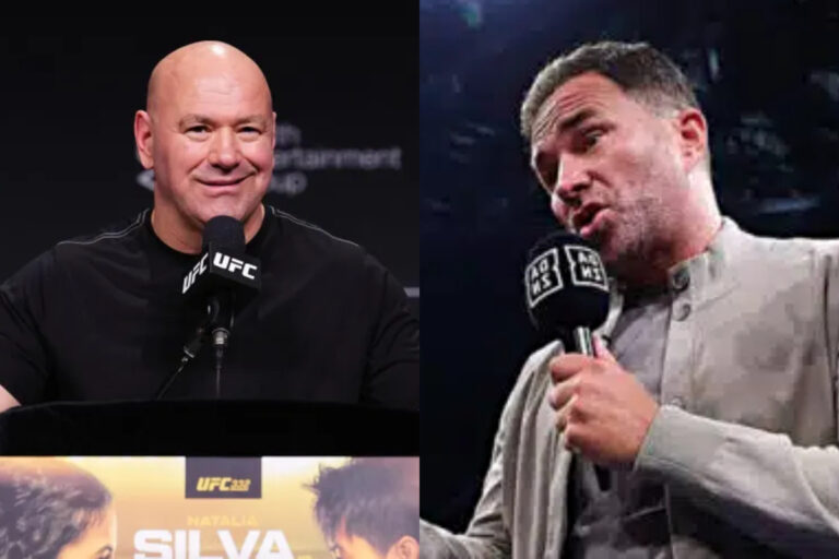 Dana White and Eddie Hearn continue verbal spat over Fury vs. Joshua promotion: ‘It is completely untrue” Dana White and Eddie Hearn disagree over promotion of Fury vs. Joshua