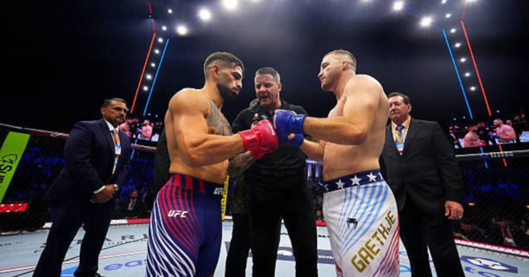 Marc Goddard, Ilia Topuria, Justin Gaethje