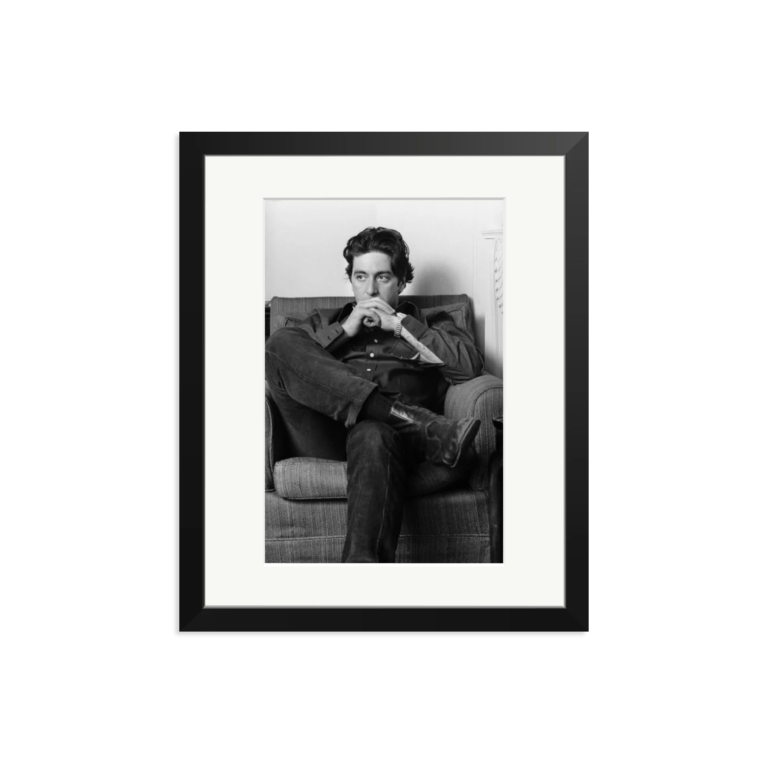 Thoughtful Al Pacino Framed Print Thoughtful Al Pacino Framed Print Black Medium
