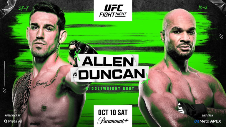 What Songs Brendan Allen, Christian Leroy Duncan, Loopy Godinez, And Other Fighters Walked Out To UFC Vegas 122: Brendan Allen vs. Christian Leroy Duncan walkout songs